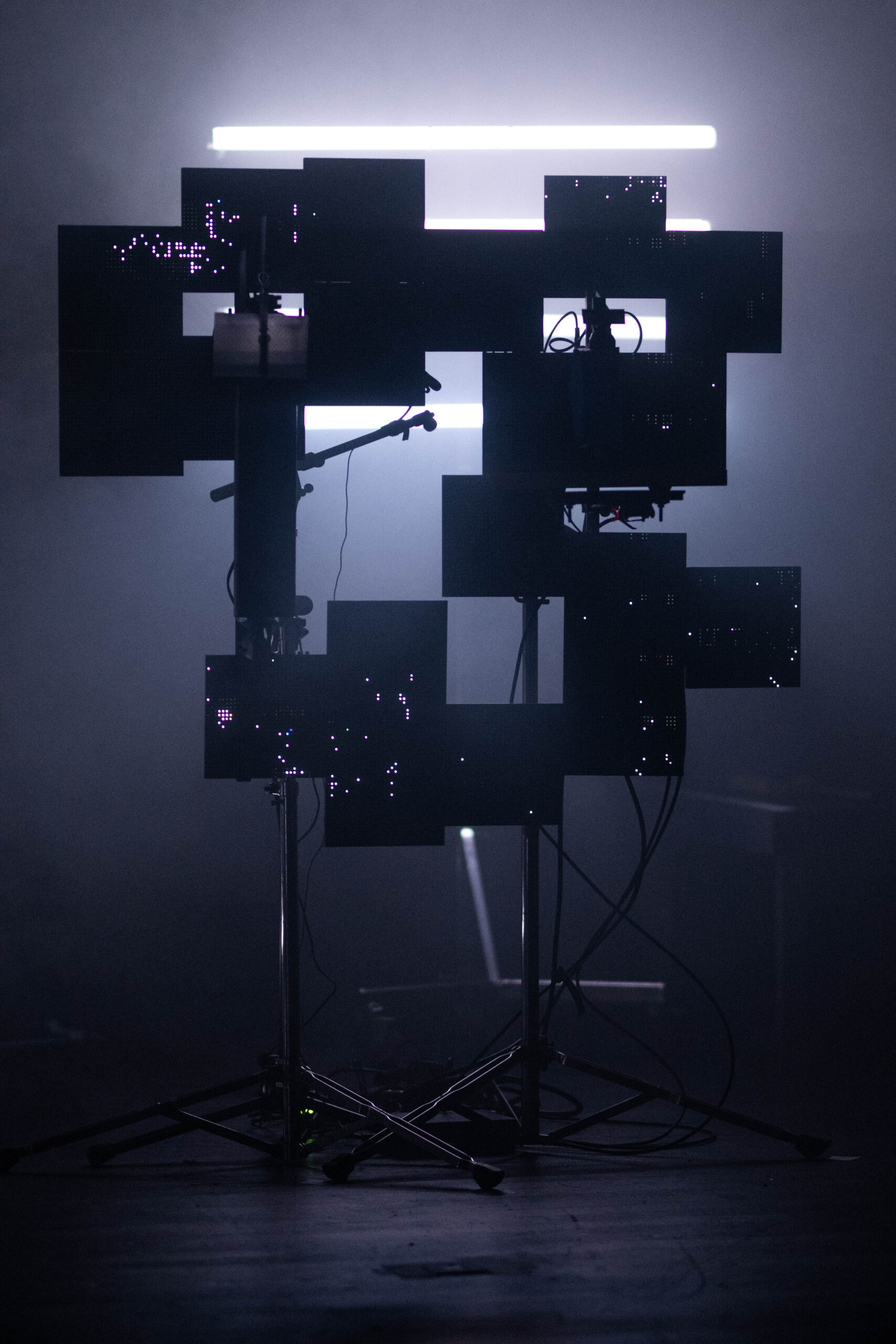 The silhouette of a digital entity.